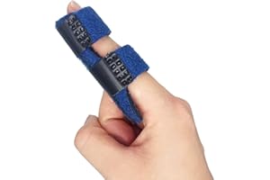 TINKBER Férula de dedo, inmovilización de los nudillos de los dedos, apoyo de aluminio integrado, soporte para aliviar el dolor del dedo en martillo, velcro ajustable