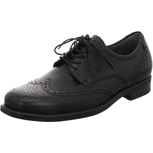 Sendra Boots Stivali Uomo 14722, Pelle Nera, Allacciatura Oxford, Suola In Pelle Cucita, Tacco 2.5 Cm, Fatti A Mano In Spagna