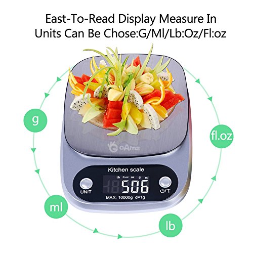 Goamz Digitale Kchenwaage 10kg1g Briefwaageelectronische Waagedigitalwaage Professionelle Waagemit Tara Funktion Lcd Display Und Auto Off Funktion Batterien Enthalten Goamz Digitale Kchenwaage 10kg1g Briefwaageelectronische Waagedigitalwaage Professionelle Waagemit Tara Funktion Lcd Display Und Auto Off Funktion Batterien Enthalten