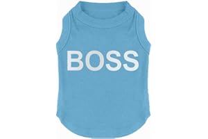JIEYA T-shirt pour petit chien avec imprimé « Boss »