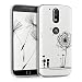 Produktbild kwmobile Hülle für Motorola Moto G4 / Moto G4 Plus - TPU Silikon Backcover Case Handy Schutzhülle - Cover klar Pusteblume Love Design Schwarz Weiß