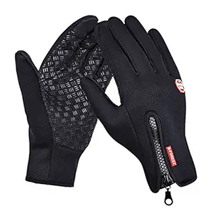 GEREE Windproof Cycling Gloves Full Finger Touchscreen (X-Large )