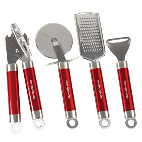 Morphy Richards 4-teiliges Set Küchenutensilien, rot - 2