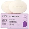 Cureskin Radiance Body Soap | For Pigmentation & Sun Damage with Alpha Arbutin, Kojic Acid and Ucuba Butter | Kojic Soap for Men & Women | Kojic Acid Soap for Skin Whitening | Soap Tan Removal (75 g (Pack of 2))