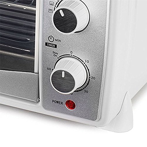 Andrew James – 20 Liter Mini Ofen und Grill in Weiß – Inklusive 5 Kochfunktionen – 1500 Watt – 2 Jahre Garantie - 8