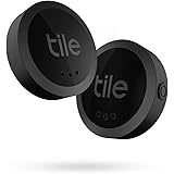 Tile Sticker (2022) Bluetooth Trova oggetti, 2 Pezzi, Portata di rilevamento di 45 m, batteria 2 anni, compatibile con Alexa 