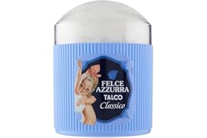 Paglieri Felce Azzurra Talco Classico con Piumino - Polvo corporal clásico con esponjas, 250 g