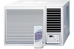 Green Electric Climatizador monobloque para empotrar con ventana, 12000 BTU, eficiencia energética A/A, aire acondicionado para ventanas de bajo consumo con mando a distancia, ACW7-12