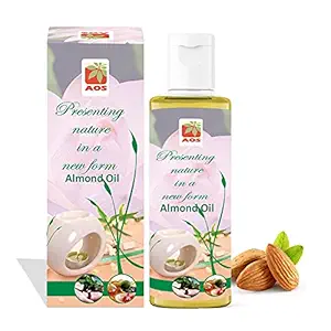 AOS Products 100% Pure Almond Oil for Hair, Skin, Face Care & Massage -100 ml