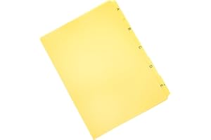 Durable 365004 - Divisore alfabetico per schedario, f.to A5, con etichette prestampate (A-Z), giallo, confezione da 25 pezzi