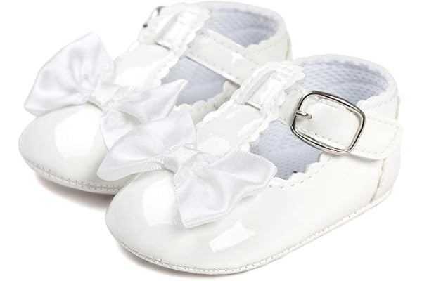 LACOFIA Chaussure Bowknot Premier Pas Fille Ballerine Bebe Fille avec Semelle antidérapante Douce