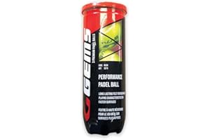 Gems NL04 Palline Padel conf. 24 Tubi x3 Balles de Tennis Unisexe Jaune Unica