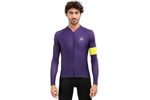 SIROKO Maillot Ciclismo Manga Larga M2 Hombre Ropa de Ciclismo Corte Slim Ajuste aerodinámico