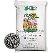 Elixir Gardens Worm Castings 100% Organic Vermi Compost/Fertiliser/Soil Improver/Potting