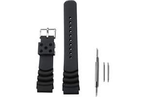 ADDIESDIVE Silikonowe paski do zegarków dla mężczyzn, gumowe, szybkie uwalnianie, czarne