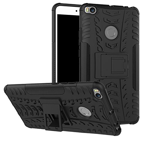 Xiaomi Mi Max 2 Funda   Anzhao Heavy Duty silicona h  brida con soporte C  scara de Cubierta Protectora de Doble Capa Funda Caso para Xiaomi Mi Max 2 Negro 