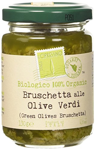 Il Cipressino Bruschetta alle Olive Verdi Bio - 6 Vasetti da 130 gr