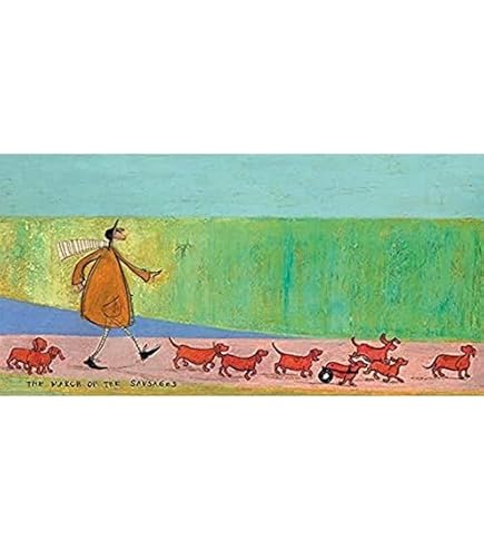 Sam Toft WDC91096 (Walking Down To Happiness Canvas Print, Multi