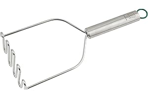 Chefkoch trifft Fackelmann – Premium Kartoffelstampfer aus hochwertigem Edelstahl, ergonomischer Griff, Hitzebeständig bis 230°C, spülmaschinengeeignet