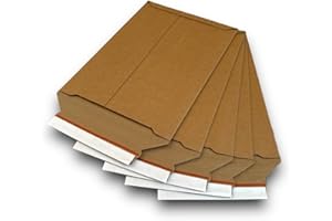 ‎MA-VERPACKUNGEN 100 Versandtaschen A5 selbstklebend Versandtaschen aus Karton, Büwa Verpackung Versandtaschen für Kleidung Versandtasche für Büchersendung Dhl Umschlag A5 Versandtaschen für Warensendung B5