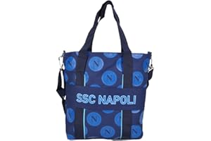 Enzo Castellano SSC NAPOLI 121234 SSCN, Borsa Shoping Unisex-Adulto, Blu, 38x34x7 cm