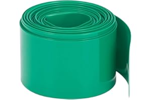 Othmro 18650 Câble plat en PVC thermorétractable pour batterie Vert Largeur 30 mm Longueur 5 m