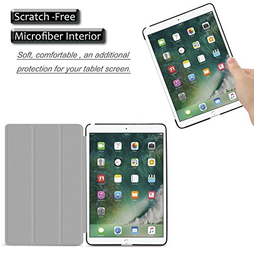 iPad Pro 10,5 Hülle, Infiland Ultra Smart Slim Lightweight Schutzhülle Cover für Apple Neu iPad Pro 10,5″ Display 2017(mit Auto Schlaf / Wach Funktion)(Schwarz) - 4
