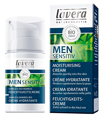 lavera Men Sensitiv Moisturising Cream · Absorbs Quickly Into The Skin · Vegan ? Organic Skin Care ? Natural & Innovative Cosmetics ? 30ml