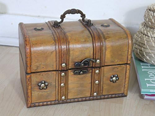 MDLAntique Style Storage Box Treasure Chest Jewellery Organiser Girls Secret Gift for Christmas/Birthday