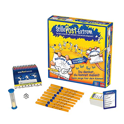 Goliath 76202 Stille Post-Extrem | Gesellschaftsspiel | Lachspaß für jung und alt | Male und errate 1200 Begriffe | Kinderspiel ab 8 Jahren | Actionspiel für Spieleabende, Kindergeburtstage, Partys mit Freunden