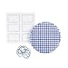 Produktbild DECKCHEN-SET ROT KARIERT 1012