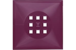 Dekaform Designer Regaltür als Fach-Einsatz, Regalsysteme mit Mass ca. 33,6cm x 33,6cm, Tür selber einbauen mit Anleitung für Ikea Regal Expedit Kallax Nornäs - Würfel Flexi - XXXL Lutz - Quelle Raumteiler - Sonderfarbe (Violett-Purpur)