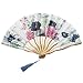 Produktbild Handfächer Fächer Folding Fans Handventilatoren Bambus Fans Faltfächer Klappfächer Taschenfächer Hochzeit Faltfächer Kirche Fächer Klappfächer für Hochzeitsgeschenk (F)