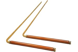 MYDEAL PRODUCTS MyDeal Solid Copper and Brass Dowsing Rods with Smooth Movement for Tracing Spritual Energy Chi, Ghost Hunting, Water Divining, Finding Gold, Locating Lost Items or Answering Questions!