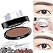 FACPOET Brow Stamp Powder Natural-Looking Willow-leaf Eyebrows Enhancer Delicate Shape Eye Makeup Stencil Kit in Seconds (03-#)