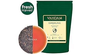 VAHDAM&reg; T&egrave; Darjeeling in foglie (150+ tazze), ricco e aromatico, t&egrave; nero Second Flush, certificato al 100% come puro e non miscelato, direttamente dall'India, 255g