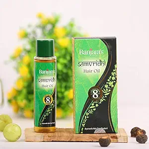 Banjaras Samvridhi Hair Oil | 250ml (125 ml X 2 Pack), Promotes Hair Growth | Reduces Hair fall | Makes Hair Stronger, Thicker & Longer