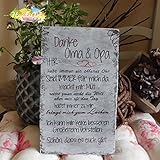 Shabby Style Holzschild - Danke Oma & Opa (ICH)