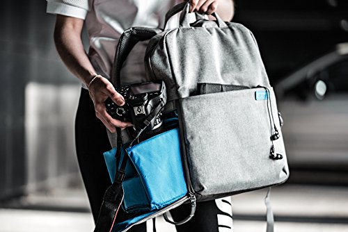 Elecom DGB-S023GY Rucksack Kamera Tasche Tragetasche Fächer grau - 8