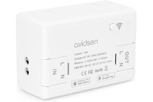 Module de Controle connecté Avidsen Home - Permet de contrôler à Distance Tous Les appareils connectés Dessus comme par Exemple Une Lampe, Un luminaire extérieur, Une Pompe de Piscine