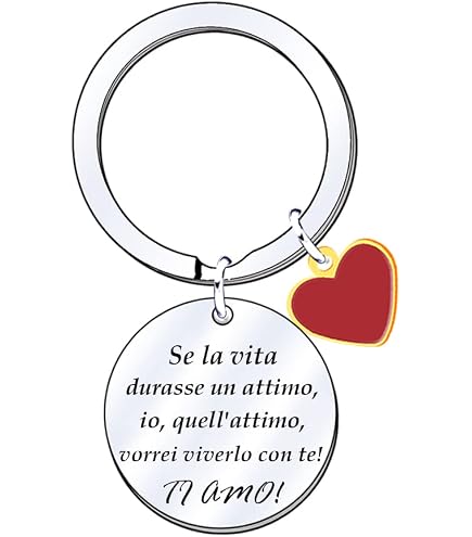 Portachiavi In Acciaio Inox A Forma Di Cuore Con Dedica Per Maestre Corsivo Bambini3