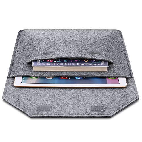 SAVFY Laptophülle 13.3 Zoll Laptop Sleeve Macbook Air Tasche Laptop Tasche iPad Pro Sleeve Case Cover für MacBook Air, MacBook Pro Retina Display, dunkelgrau - 3
