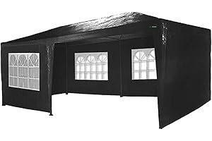 MAXXGARDEN Maxx Marquee 3x4m | Protección UV50+ | Repelente al Agua | 12m² | pabellón, Tienda de jardín, Carpa o cenador del Festival | 4 Paredes Laterales enrollables | 4 Ventanas | selección de Colores
