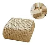 Shape Boden Sitzkissen, Verdickung umweltfreundlich atmungsaktiv Rohrkolben Rattan gewebt Quadrat Sitzkissen Tatami Kissen Futon quadratische Matte, Zen, Yoga Praxis oder Buddha Meditation Kis Shape Boden Sitzkissen, Verdickung umweltfreundlich atmungsaktiv Rohrkolben Rattan gewebt Quadrat Sitzkissen Tatami Kissen Futon quadratische Matte, Zen, Yoga Praxis oder Buddha Meditation Kis