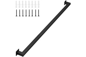 Gorssen 90cm Corrimano per Scale. Corrimano Antiscivolo Nero per Tubo Industriale Industriale, corrimano Antiscivolo per Sicurezza per Anziani e Bambini, corrimano Interno ed Esterno