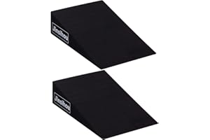JINSIHOU Squat Wedge Ramp Non-Slip YOGA Pilates Block Slant Board Calf Stretcher, Heavy Duty 2pcs EVA Foam Foot Ankle Knee Stretcher Leg Extender, Incline Board Platform For Heel Elevated Squat and Calf Raise