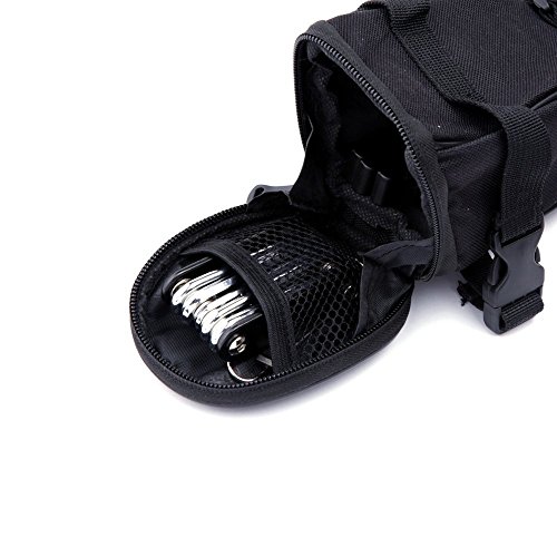 Roswheel Fahrrad Satteltasche Bike Bag Rahmentasche Fahrradtasche Oberrohrtasche Schwarz für Rennrad Mountainbike Handy Wertsachen - 3