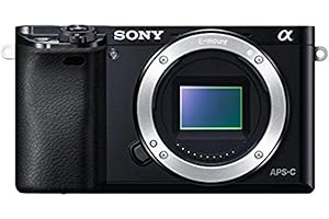 Sony Alpha 6000 Fotocamera Digitale Mirrorless ad Obiettivi Intercambiabili, Sensore APS-C, Video AVCHD, Eye AF, ILCE6000B, Nero