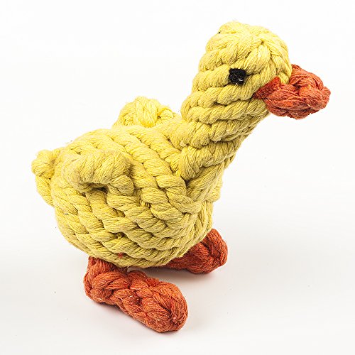Dog-Toys-oneisall-Pet-Cotton-Chew-Rope-Toy-Dental-Teaser-Teeth-Cleanning-for-Small-Dog-Puppy-Biting-Duck