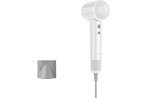 Laifen Suszarka do włosów z serii retro, 200 milionów jonów ujemnych, suszarka podróżna z silnikiem bezszczotkowym 110 000 obr./min, do szybkiego suszenia, cicha suszarka z dyszą magnetyczną (biała)